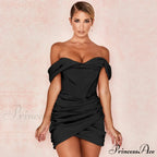 Ruched Corset Mini Dress