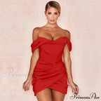 Ruched Corset Mini Dress