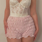 Ruched Wrap Bodycon Micro Short