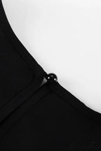 Ruffle Neck Lacework A-Line Dress