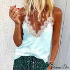 Ruffle Spaghetti Strap V Backless Top