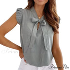 Ruffle Spaghetti Strap V Backless Top