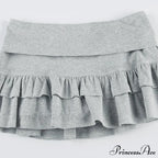 Ruffle Tiered Stylish Micro Mini Skirt