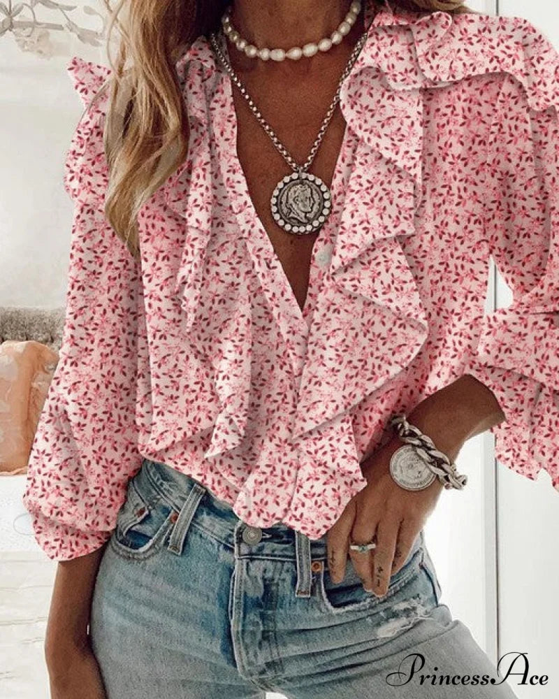 Ruffled Blouse By Vera