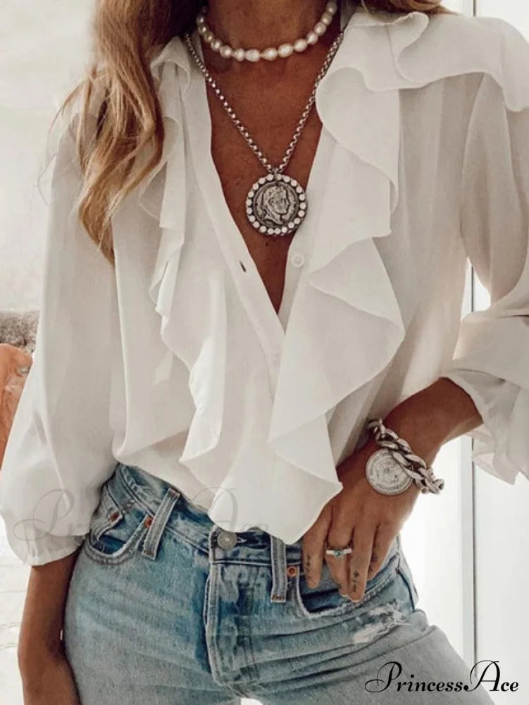 Ruffled Blouse By Vera