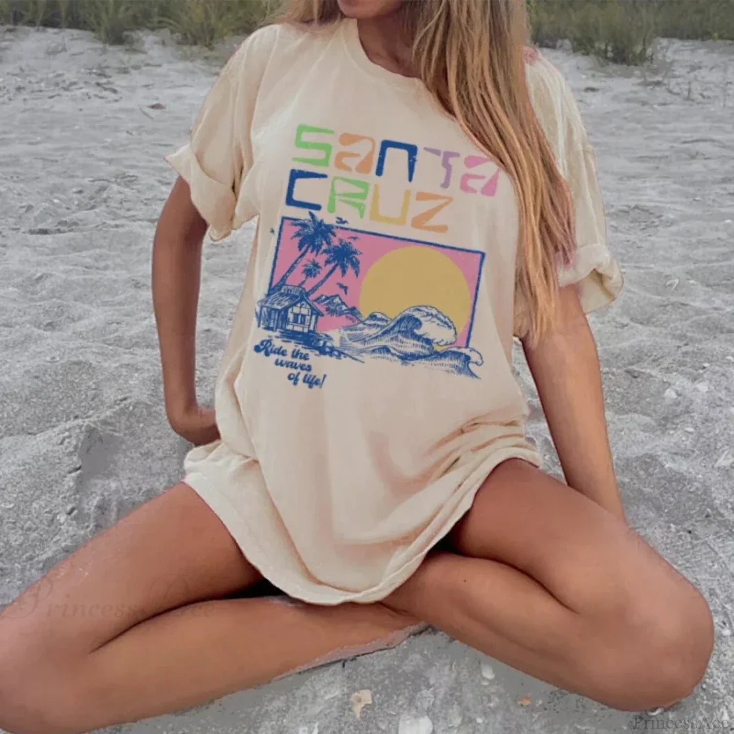 Santa Cruz Ocean Beach Surf T-Shirt