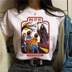 Satan Horror Demon Death Scary Devil Funny T-Shirt