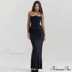Satin Corset Stylish Maxi Dress