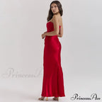 Satin Corset Stylish Maxi Dress