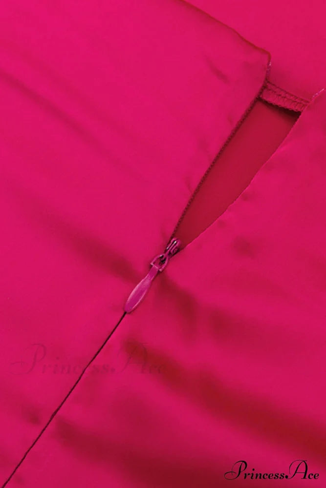 Satin Tie-Back Criss-Cross Cami Dress With Rose Pattern