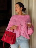 See-Through Casual Loose Y2K Knitted Sweater