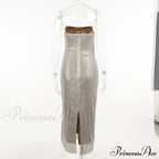 Sequin Mesh Stylish Long Dress