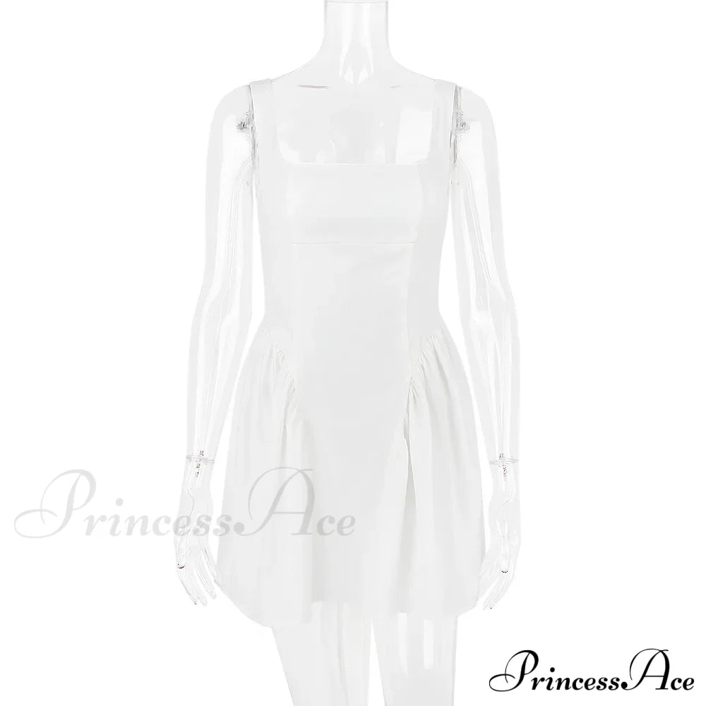 Backless Bow Mini Dress
