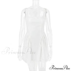 Backless Bow Mini Dress