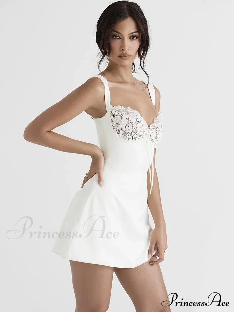 Backless Lace Party Club Slip Sleeveless Mini Dress