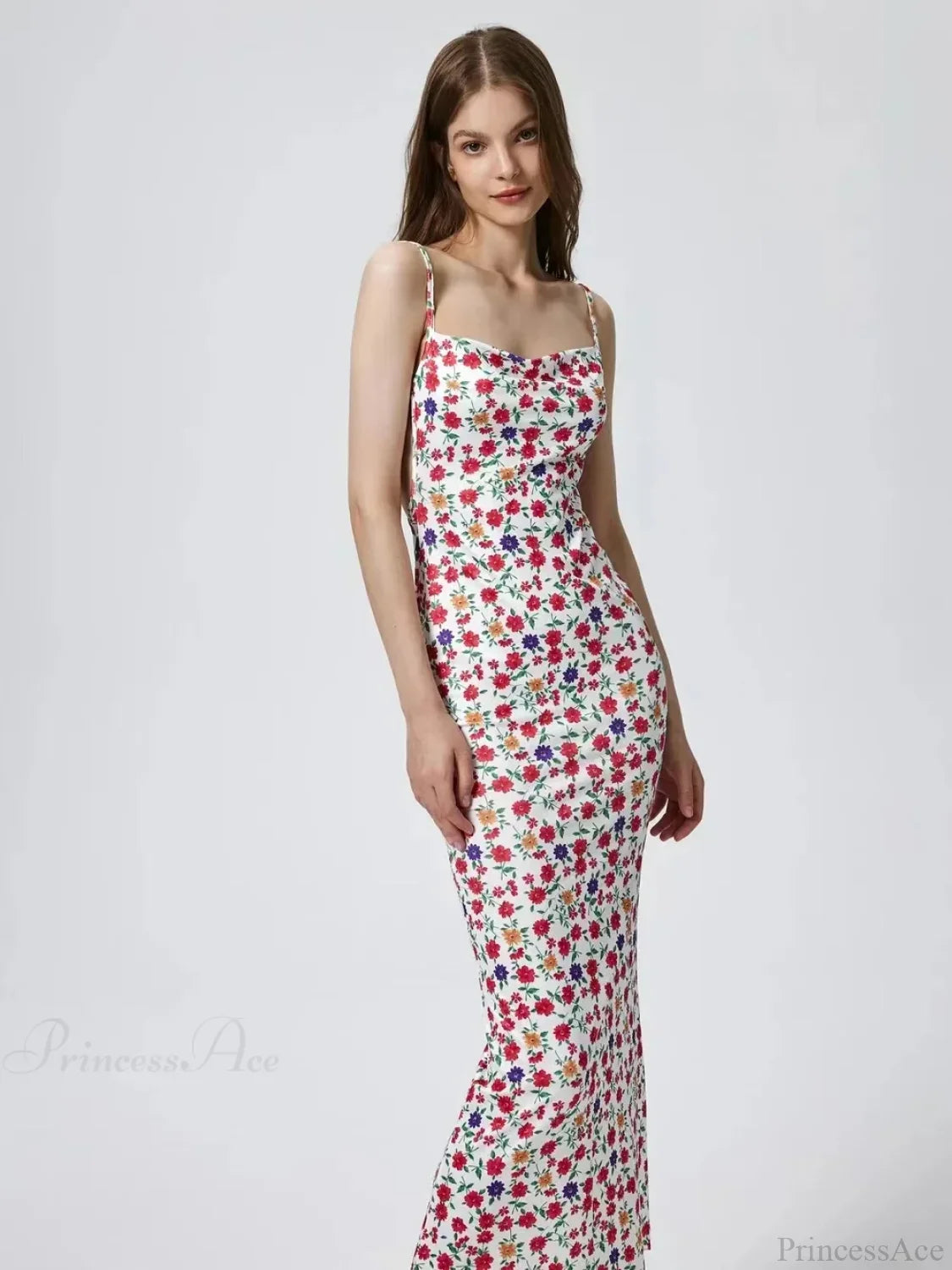 Backless Slimming Beach Floral Dress