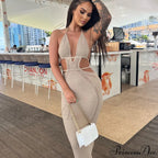 Backless Wrap Charming Chest Midi Dress