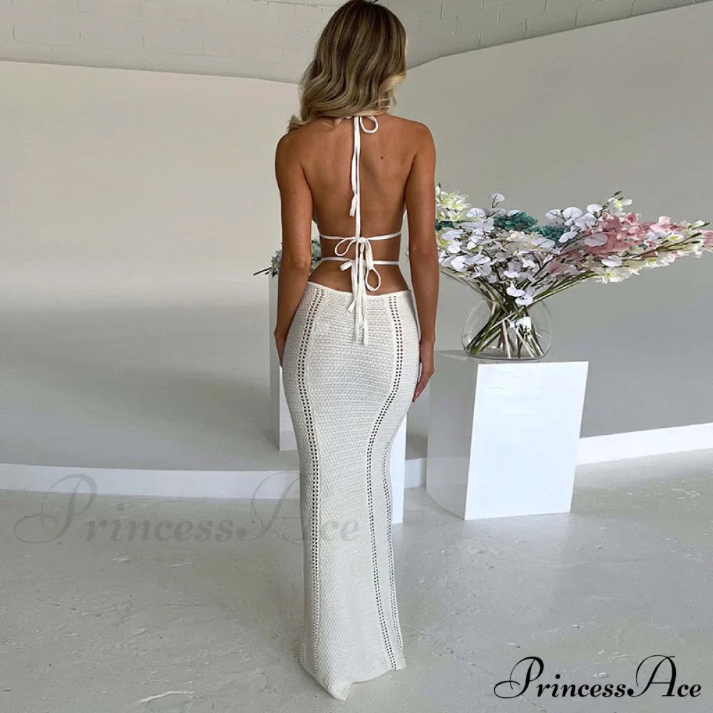 Backless Wrap Charming Chest Midi Dress