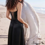 Bandage Lace Up Sleeveless Party Robe Maxi Dress