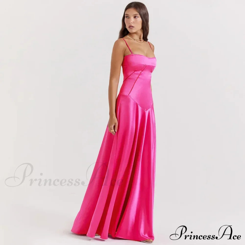 Bandage Lace Up Sleeveless Party Robe Maxi Dress