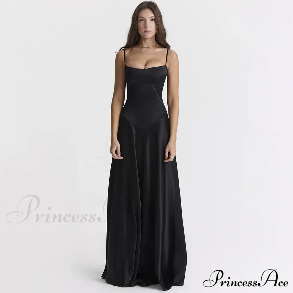Bandage Lace Up Sleeveless Party Robe Maxi Dress