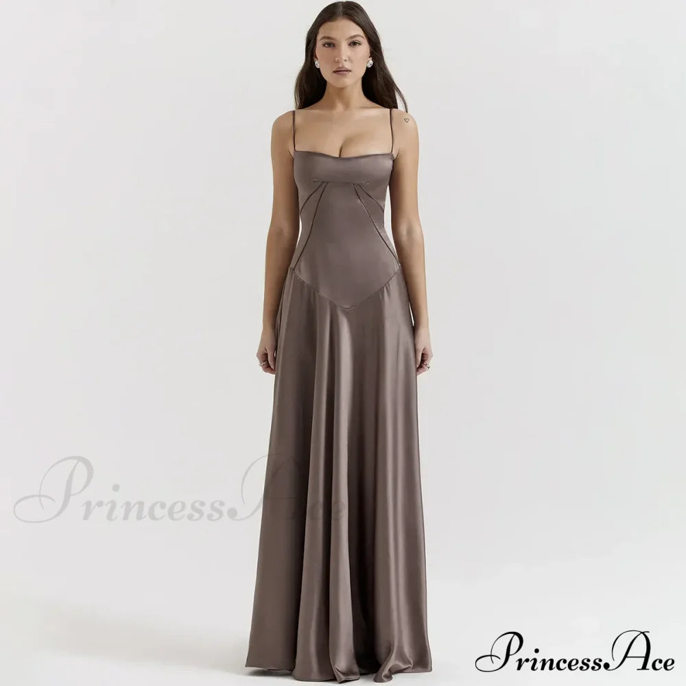 Bandage Lace Up Sleeveless Party Robe Maxi Dress
