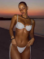 Bikinis Shiny Cup Bikini Set