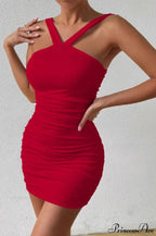 Crisscross Strap Bodycon Party Dress