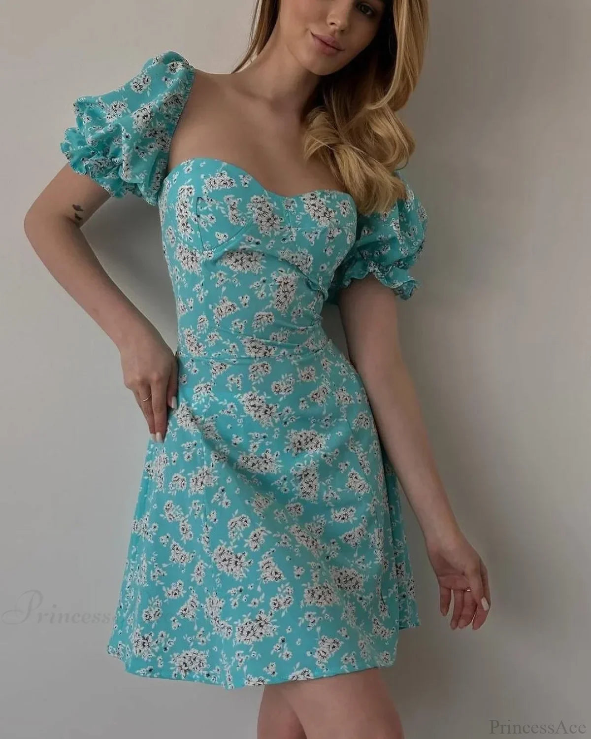 Floral Print Wrap Dress