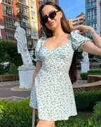 Floral Print Wrap Dress