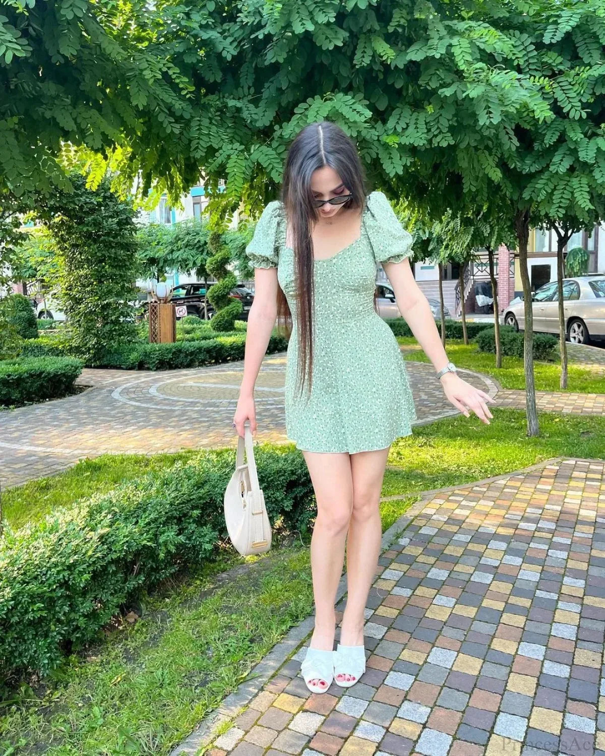 Floral Print Wrap Dress