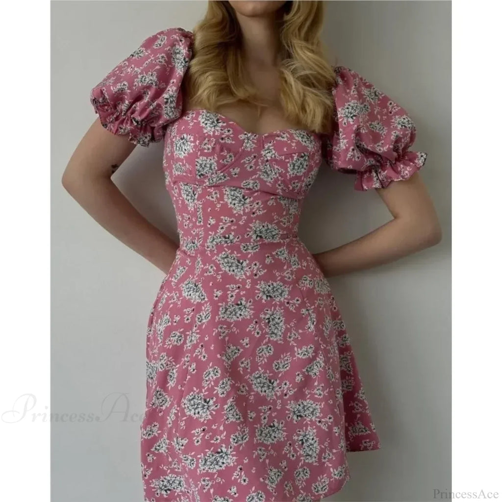 Floral Print Wrap Dress