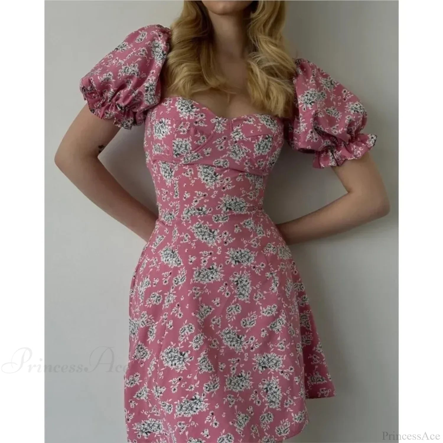 Floral Print Wrap Dress