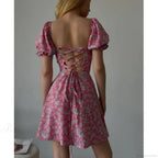 Floral Print Wrap Dress