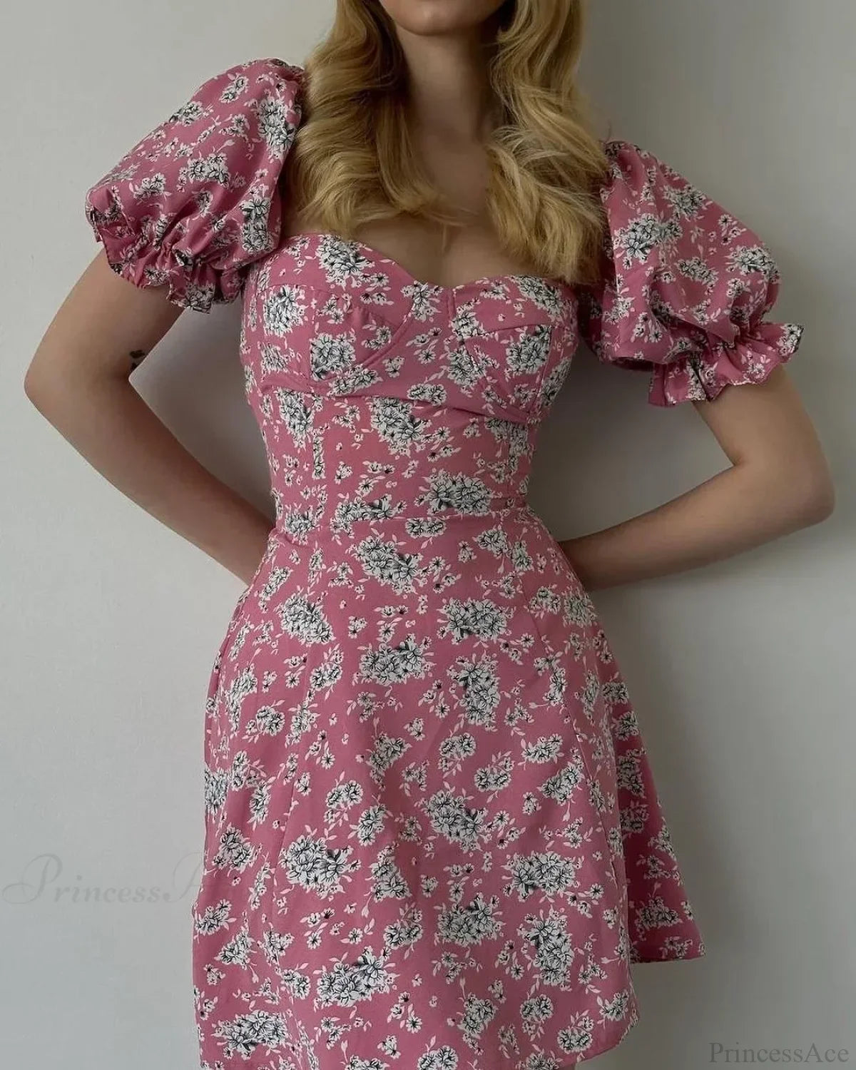 Floral Print Wrap Dress
