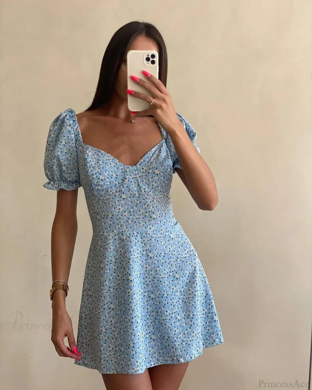 Floral Print Wrap Dress