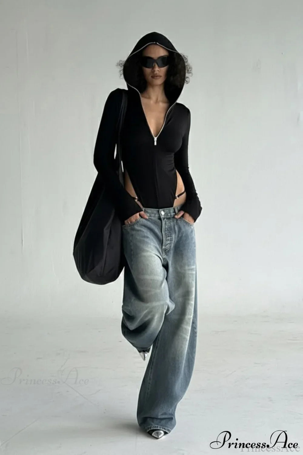 Long Sleeve Zip-Up Slim Fit Hoodie