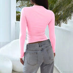 Low Chest Elegant T-Shirt Sweater