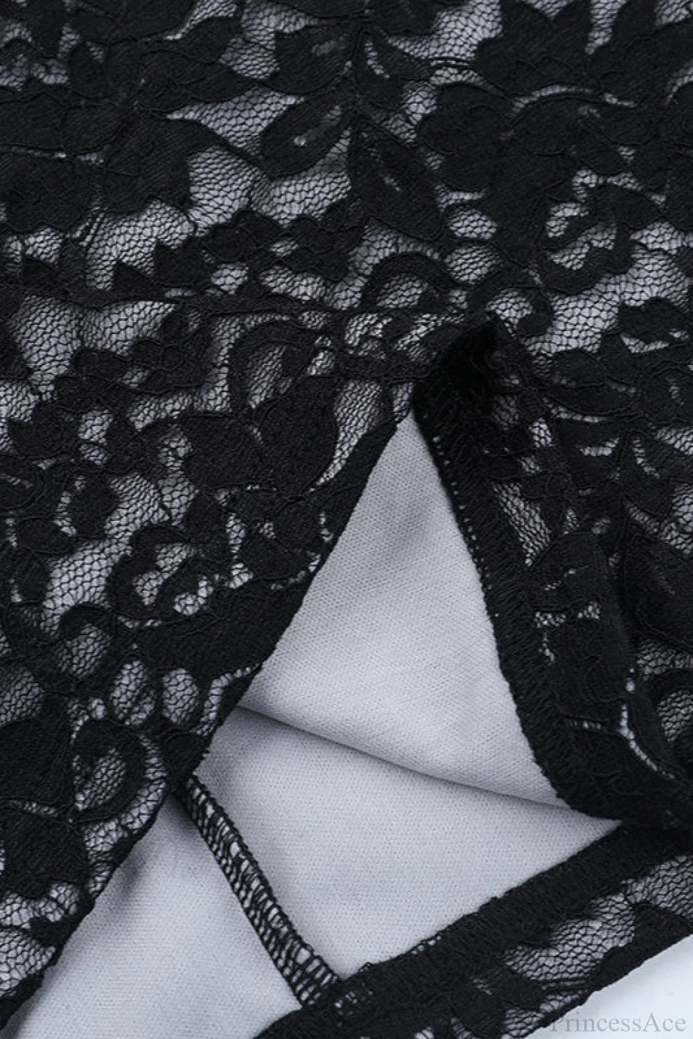 Sheer Lace Off Shoulder Long Sleeve Mini Dress