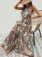 Vintage Hanging Neck Boho Dress