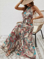 Vintage Hanging Neck Boho Dress