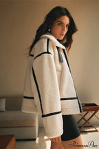 Shearling Biker Thick Fleece Coat