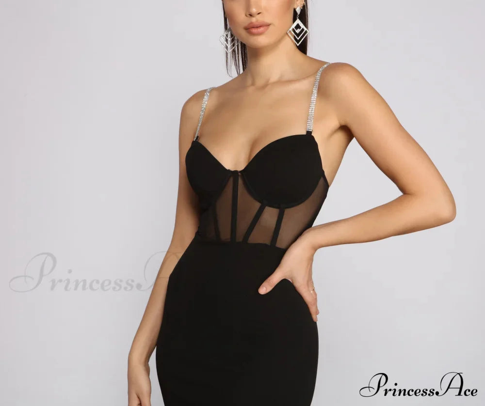 She'S A Gem Charming Crepe Mini Dress