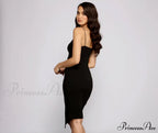 She'S Got That Graceful Style Crepe Midi Dress