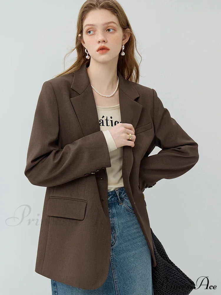 Simple Temperament Casual Popular All-Match Loose Comfortable Coat