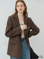 Simple Temperament Casual Popular All-Match Loose Comfortable Coat