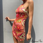 Sleeveless Mini Elegant Party Evening Camouflage Bandage Bodycon Dress