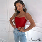 Sleeveless Off Shoulder Velvet Corset