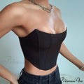 Sleeveless Off Shoulder Velvet Corset