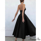 Sleeveless Solid Color Open Back Maxi Dress For Women